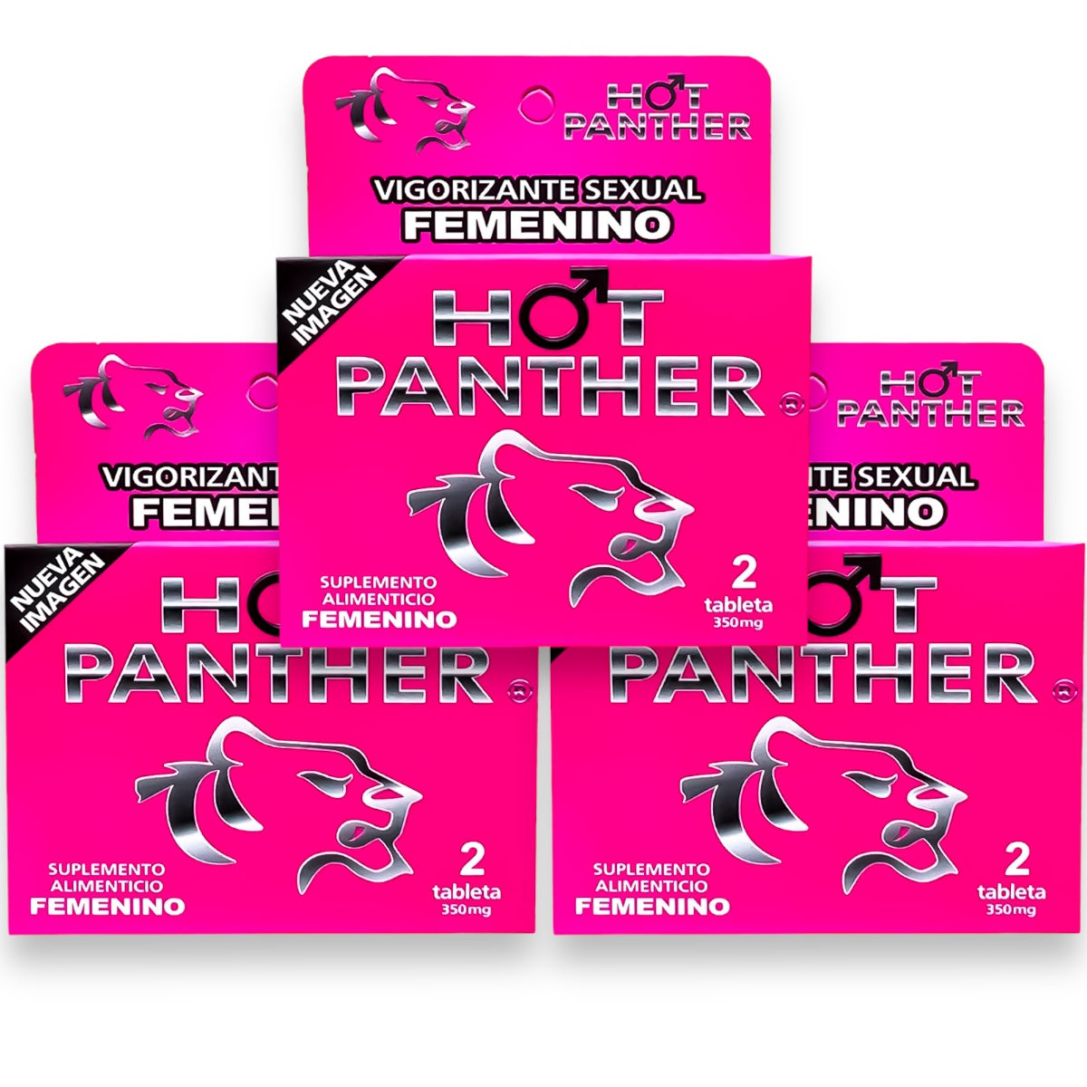 6 PASTILLAS VIGORIZANTE HOT PANTHER PARA MUJER NATURALES MAYOR DESEO SEXUAL