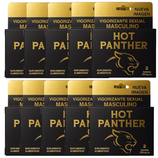 20 PASTILLAS VIGORIZANTE HOT PANTHER PARA HOMBRE NATURAL