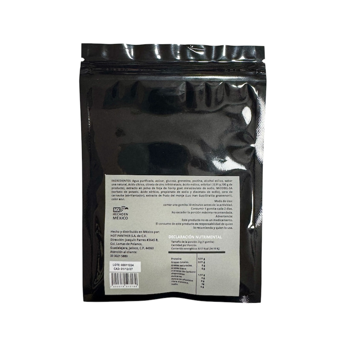 Gomitas Masculinas Para Hombre Vigorizante 4 Pz Hot Panther