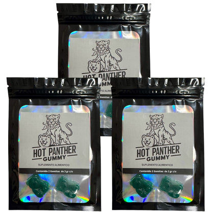 Gomitas Masculinas Para Hombre Vigorizante 6 Pz Hot Panther