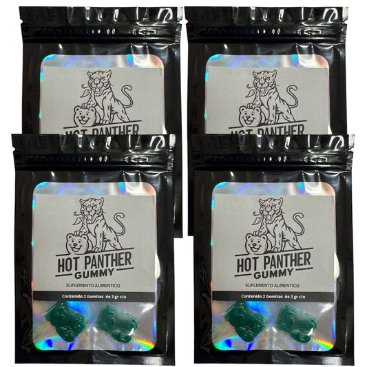 Gomitas Masculinas Para Hombre Vigorizante 8 Pz Hot Panther