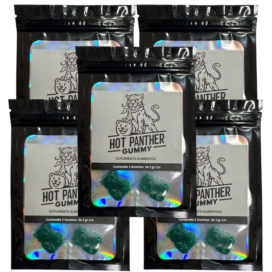 Gomitas Masculinas Para Hombre Vigorizante 10 Pz Hot Panther