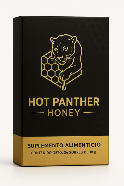 MIEL HONEY HOT PANTHER MIEL VIGORIZATE EN SACHET 10GR 24 SOBRES
