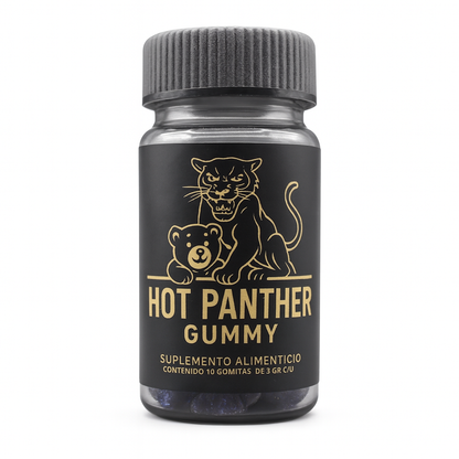 Frasco Gomitas Masculinas Para Hombre Vigorizante 10 Pz Hot Panther
