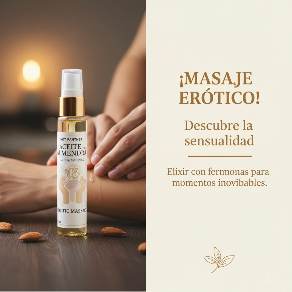 Aceite De Almendras Para Masaje Erótico Con Feromonas 60ml