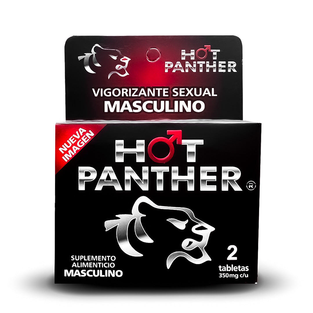 Hot Panther Potente Vigorizante Natural para Hombres 10 Patillas Masculinas