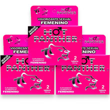 Cargar imagen en el visor de la galería, 6 PASTILLAS VIGORIZANTE HOT PANTHER PARA MUJER NATURALES MAYOR DESEO SEXUAL
