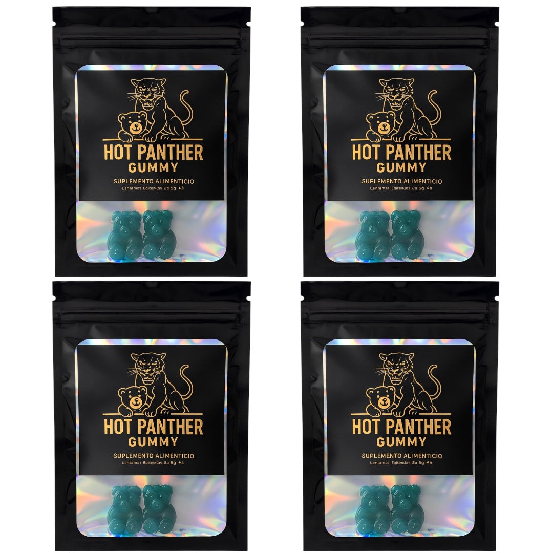 Gomitas Masculinas Para Hombre Vigorizante 8 Pz Hot Panther