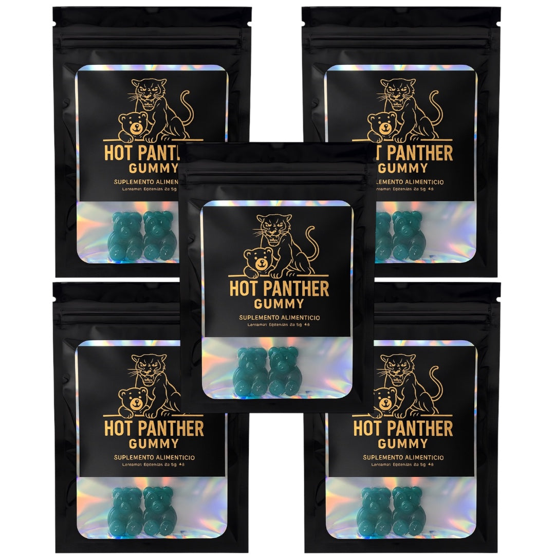 Gomitas Masculinas Para Hombre Vigorizante 10 Pz Hot Panther