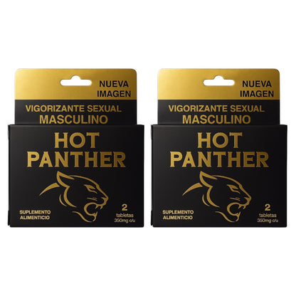 4 PASTILLAS VIGORIZANTE HOT PANTHER PARA HOMBRE NATURAL