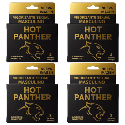 8  PASTILLAS VIGORIZANTE HOT PANTHER PARA HOMBRE NATURAL