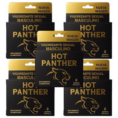 Hot Panther Potente Vigorizante Natural para Hombres 10 Patillas Masculinas