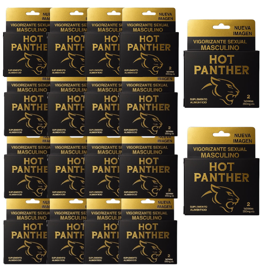 40 PASTILLAS VIGORIZANTE HOT PANTHER PARA HOMBRE NATURAL