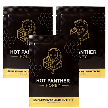 MIEL HONEY HOT PANTHER MIEL VIGORIZATE EN SACHET 10GR 3 SOBRES