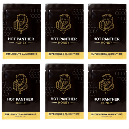 MIEL HONEY HOT PANTHER MIEL VIGORIZATE EN SACHET 10GR 6 SOBRES