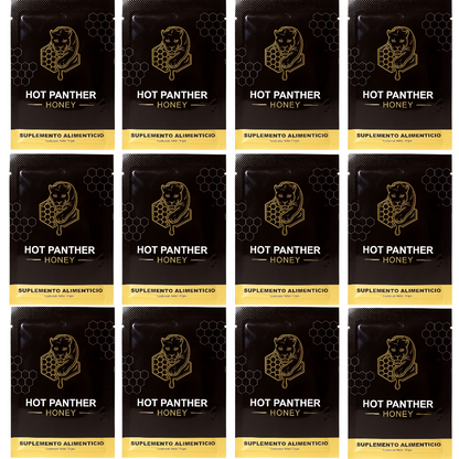 MIEL HONEY HOT PANTHER MIEL VIGORIZATE EN SACHET 10GR 12 SOBRES