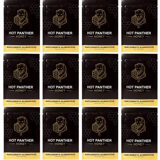 MIEL HONEY HOT PANTHER MIEL VIGORIZATE EN SACHET 10GR 12 SOBRES
